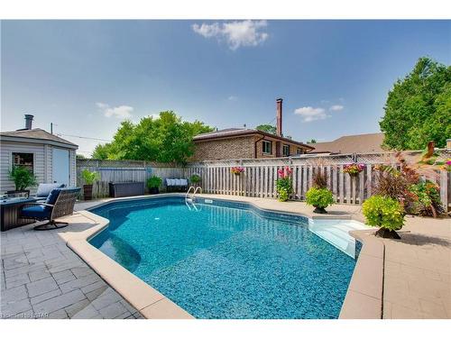 795 Nadine Avenue, London, ON - Outdoor With In Ground Pool With Deck Patio Veranda With Backyard