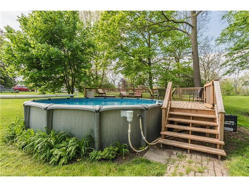 139 St George Street, St. Thomas, ON - Outdoor With Above Ground Pool With Backyard