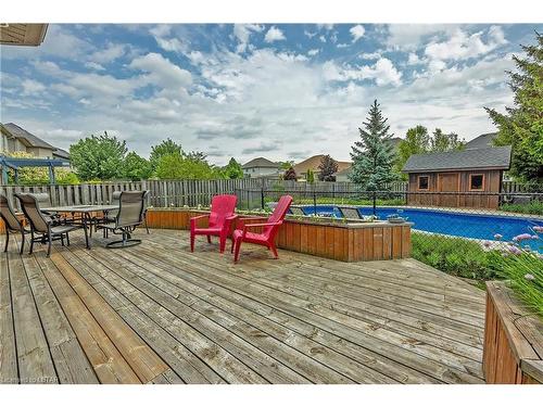 337 Plane Tree Drive, London, ON - Outdoor With Above Ground Pool With Deck Patio Veranda With Exterior