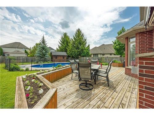 337 Plane Tree Drive, London, ON - Outdoor With Above Ground Pool With Deck Patio Veranda With Exterior