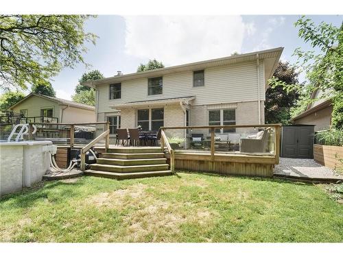 614 Grand View Avenue, London, ON - Outdoor With Above Ground Pool With Deck Patio Veranda With Exterior