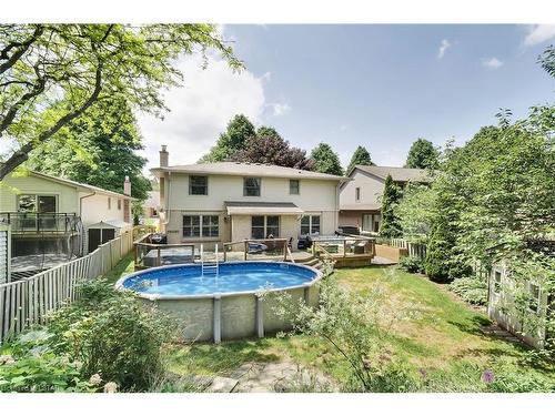 614 Grand View Avenue, London, ON - Outdoor With Above Ground Pool With Deck Patio Veranda With Backyard With Exterior
