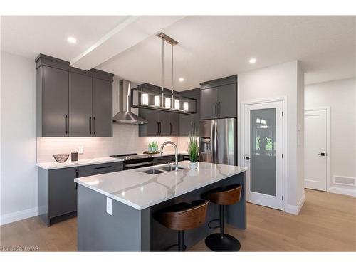 6378 Heathwoods Avenue, London, ON - Indoor Photo Showing Kitchen With Double Sink With Upgraded Kitchen