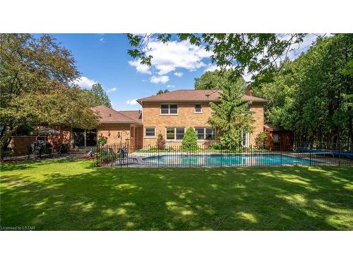 1370 Corley Drive, London, ON - Outdoor With In Ground Pool With Backyard