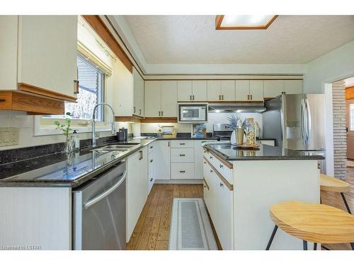 494 Commissioners Road E, London, ON - Indoor Photo Showing Kitchen With Stainless Steel Kitchen With Double Sink With Upgraded Kitchen