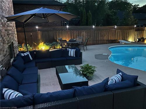 71 Hummingbird Lane, St. Thomas, ON - Outdoor With In Ground Pool With Deck Patio Veranda