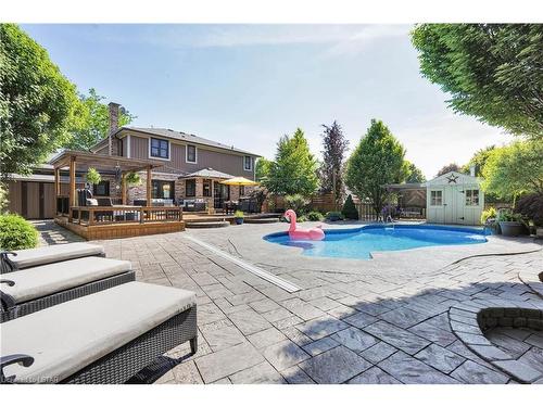 7010 Diane Crescent, London, ON - Outdoor With In Ground Pool With Deck Patio Veranda With Backyard With Exterior