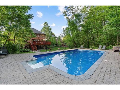 42 Chestnut Hill, London, ON - Outdoor With In Ground Pool With Deck Patio Veranda With Backyard