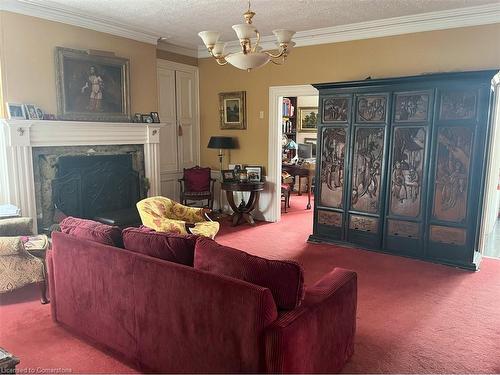 1457 97 Regional Road, Flamborough, ON - Indoor Photo Showing Living Room With Fireplace