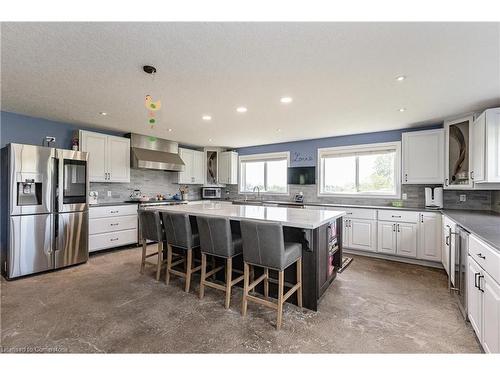 1291 Old #8 Highway, Flamborough, ON - Indoor Photo Showing Kitchen With Stainless Steel Kitchen With Upgraded Kitchen