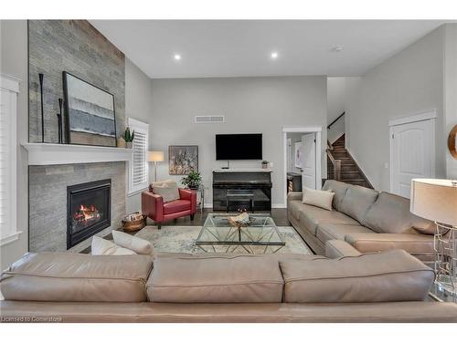 11 Taishan Place, Waterford, ON - Indoor Photo Showing Living Room With Fireplace