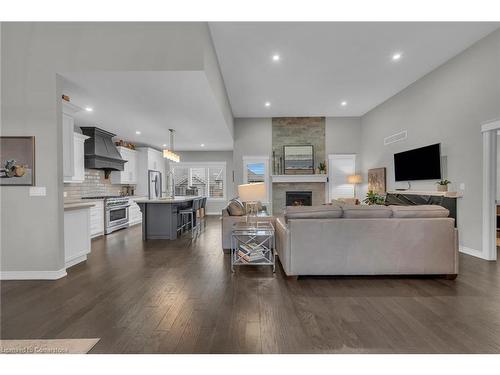 11 Taishan Place, Waterford, ON - Indoor Photo Showing Living Room With Fireplace