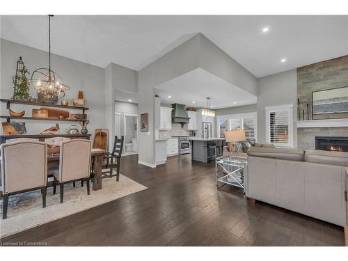 11 Taishan Place, Waterford, ON - Indoor Photo Showing Living Room With Fireplace