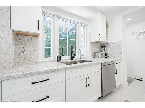 704 Old Dundas Road, Hamilton, ON - Indoor Photo Showing Kitchen With Double Sink