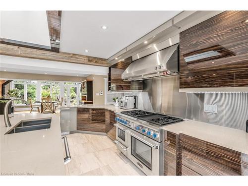 1399 Safari Road, Flamborough, ON - Indoor Photo Showing Kitchen With Double Sink