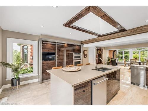 1399 Safari Road, Flamborough, ON - Indoor Photo Showing Kitchen With Double Sink