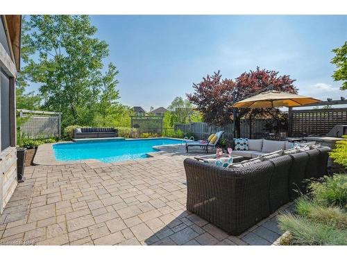 320 Wrigglesworth Crescent, Milton, ON - Outdoor With In Ground Pool With Backyard