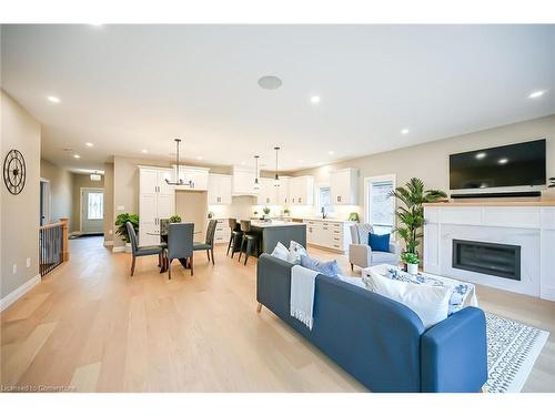 88 St. Michael'S Street, Delhi, ON - Indoor Photo Showing Living Room With Fireplace