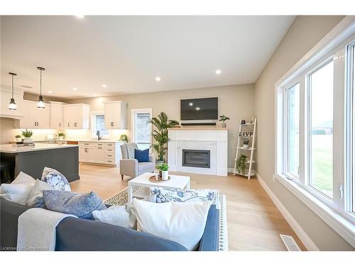 88 St. Michael'S Street, Delhi, ON - Indoor Photo Showing Living Room With Fireplace