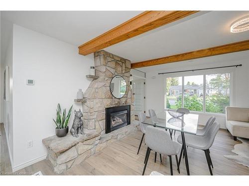 44 Old Cut Boulevard, Long Point, ON - Indoor Photo Showing Living Room With Fireplace