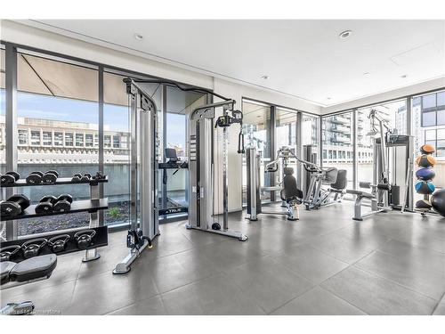 4103-159 Dundas Street E, Toronto, ON - Indoor Photo Showing Gym Room