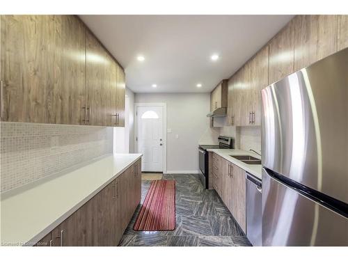 49 Cameron Avenue N, Hamilton, ON - Indoor Photo Showing Kitchen With Double Sink