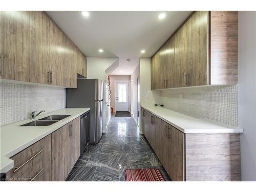 49 Cameron Avenue N, Hamilton, ON - Indoor Photo Showing Kitchen With Double Sink