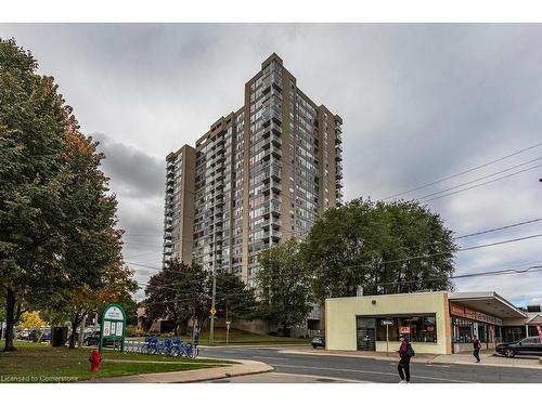 506-75 Queen Street N, Hamilton, ON - Outdoor With Balcony With Facade