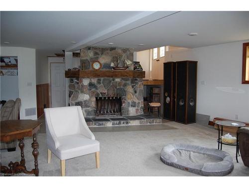 581 6Th Concession Road E, Flamborough, ON - Indoor Photo Showing Living Room With Fireplace