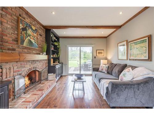 14 Kentmere Grove, Carlisle, ON - Indoor Photo Showing Living Room With Fireplace