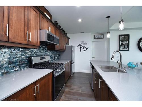 303-38 Harbour Street, Port Dover, ON - Indoor Photo Showing Kitchen With Double Sink With Upgraded Kitchen