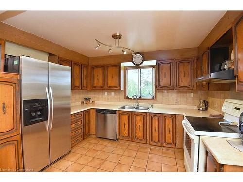 647 Limeridge Road E, Hamilton, ON - Indoor Photo Showing Kitchen With Double Sink