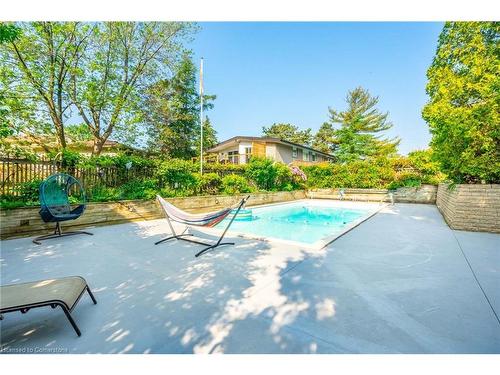 1129 Scenic Drive, Hamilton, ON - Outdoor With In Ground Pool With Backyard