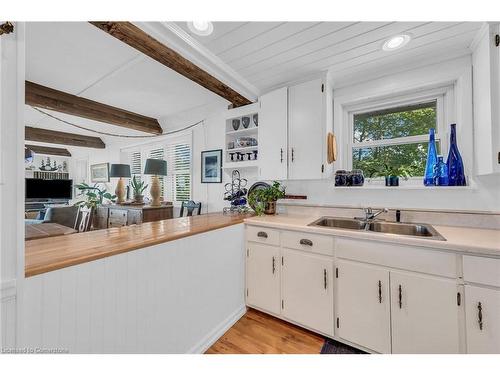 2593 North Shore Drive, Lowbanks, ON - Indoor Photo Showing Kitchen With Double Sink