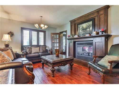 345 Freelton Road, Hamilton, ON - Indoor Photo Showing Living Room With Fireplace