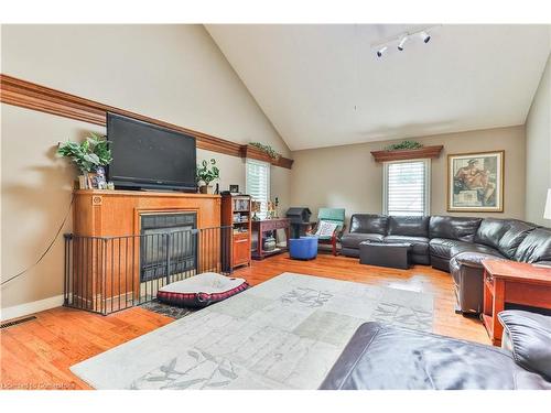 345 Freelton Road, Hamilton, ON - Indoor Photo Showing Living Room With Fireplace