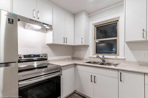 A-598 Upper James Street, Hamilton, ON - Indoor Photo Showing Kitchen With Double Sink