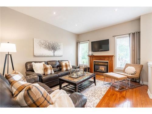 718 Rymal Road E, Hamilton, ON - Indoor Photo Showing Living Room With Fireplace