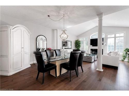 2264 Turnberry Road, Burlington, ON - Indoor Photo Showing Dining Room With Fireplace