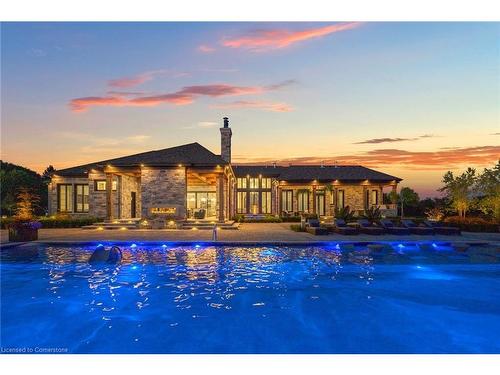 1272 Fiddlers Green Road, Ancaster, ON - Outdoor With Above Ground Pool With View