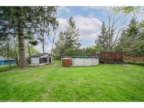 925 Highway 6 N, Flamborough, ON - Outdoor With Above Ground Pool With Backyard