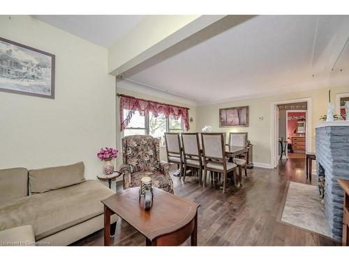 925 Highway 6 N, Flamborough, ON - Indoor Photo Showing Living Room With Fireplace