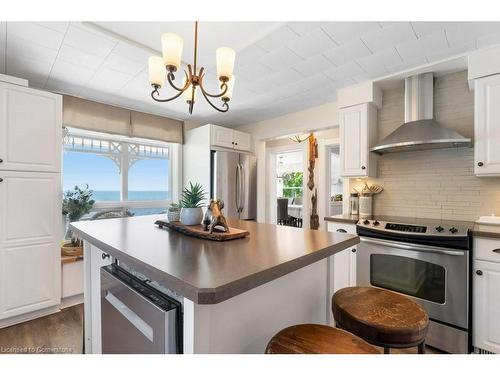 697 Sandy Bay Road, Dunnville, ON - Indoor Photo Showing Kitchen With Stainless Steel Kitchen With Upgraded Kitchen