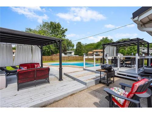 8371 Ares Court, Niagara Falls, ON - Outdoor With In Ground Pool With Deck Patio Veranda With Exterior