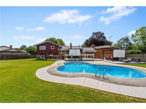 8371 Ares Court, Niagara Falls, ON - Outdoor With In Ground Pool With Backyard