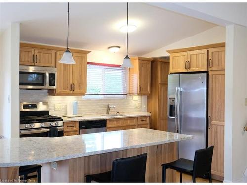 1 Briarwood Crescent, Hamilton, ON - Indoor Photo Showing Kitchen With Upgraded Kitchen