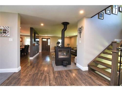 1620 Regional Rd 9 Road, Caledonia, ON - Indoor With Fireplace