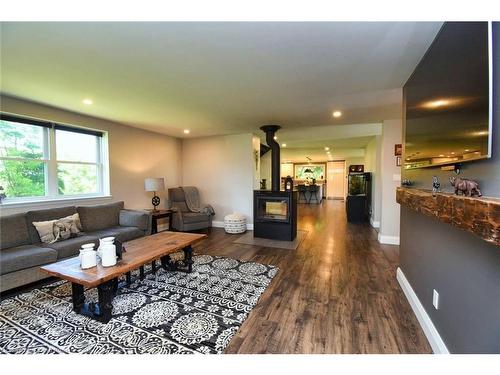 1620 Regional Rd 9 Road, Caledonia, ON - Indoor Photo Showing Living Room With Fireplace