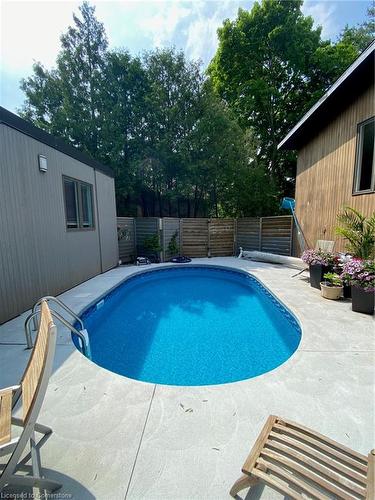 38 Oak Avenue, Dundas, ON - Outdoor With In Ground Pool