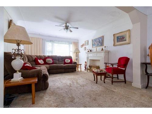 339 Old Guelph Road, Dundas, ON - Indoor Photo Showing Living Room With Fireplace